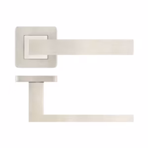 Sirius Door Handle on Rose Grade 304 Satin Stainless Steel