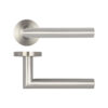 Julian Door Handle on Rose Grade 304 Satin Stainless Steel