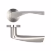 Vecta Door Handle on Rose Grade 304 Satin Stainless Steel