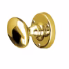 Jedo Kontrax Oval Mortice Door Knobs Polished Brass