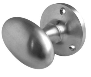 Jedo Oval Mortice Door Knobs Satin Chrome