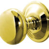 Jedo Mushroom Mortice Door Knobs 62mm Diameter 62mm Polished Brass