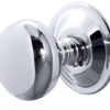 Jedo Mushroom Mortice Door Knobs 62mm Diameter 62mm Polished Chrome
