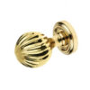 Clarisse Mortice Door Knob Polished Brass