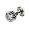 Clarisse Mortice Door Knob Polished Nickel