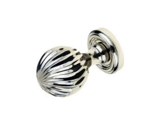 Clarisse Mortice Door Knob Polished Nickel