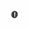 Contemporary Black Escutcheons for Mortice Knobs