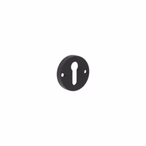 Contemporary Black Escutcheons for Mortice Knobs