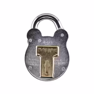 440 Old English Padlock - Open Shackle