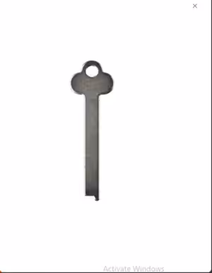 Flat Steel Key Blank 50mm