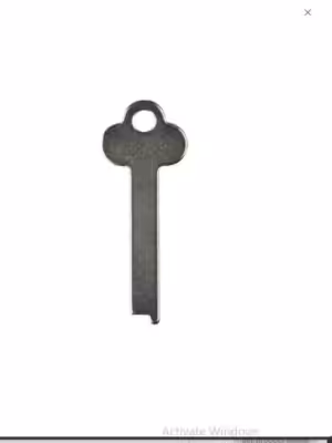 Flat Steel Key Blank 38mm