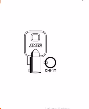 ME17T Chicago 7Pin Key Blank JMA