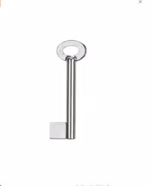 10 Gauge Pipe Cabinet Key Blank Medium Bit