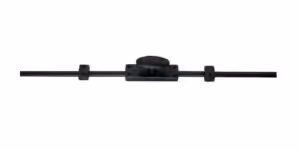 Oval Knob Espagnolette/Crémone Lock Bolt for up to 9' high Doors/Windows - Antique Black