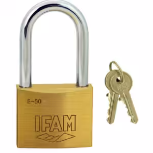 Series 50mm Long Shackle Brass Padlock