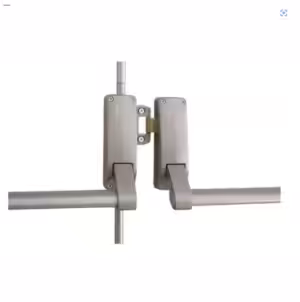 377 Three Point EN1125 Double Rebated Push Bar Set - For Wooden Panic Exit Doors