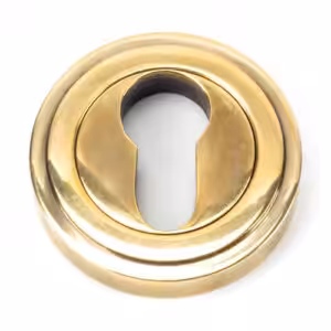 From The Anvil Round Euro Escutcheon - Art Deco (LEAD TIME: 2-3 DAYS)