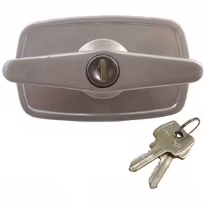 Garage Door T Handle - 2 Lug - Rear Fix - 70mm Centres