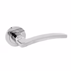 Golf Lever Handle on Round Rose Door Furniture