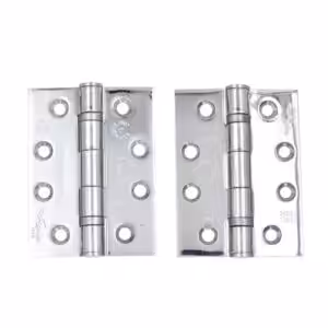 BS EN Grade 13 Ball Bearing Hinge, Grade 316 Stainless Steel, 102mm x 76mm