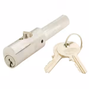 Roller Shutter Bullet Lock - Round Face 24mm Diameter With Flat Sides