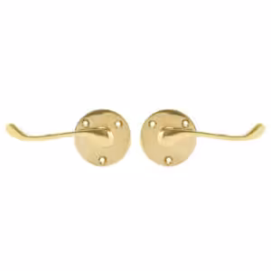 Scroll Round Rose Lever Latch Furniture